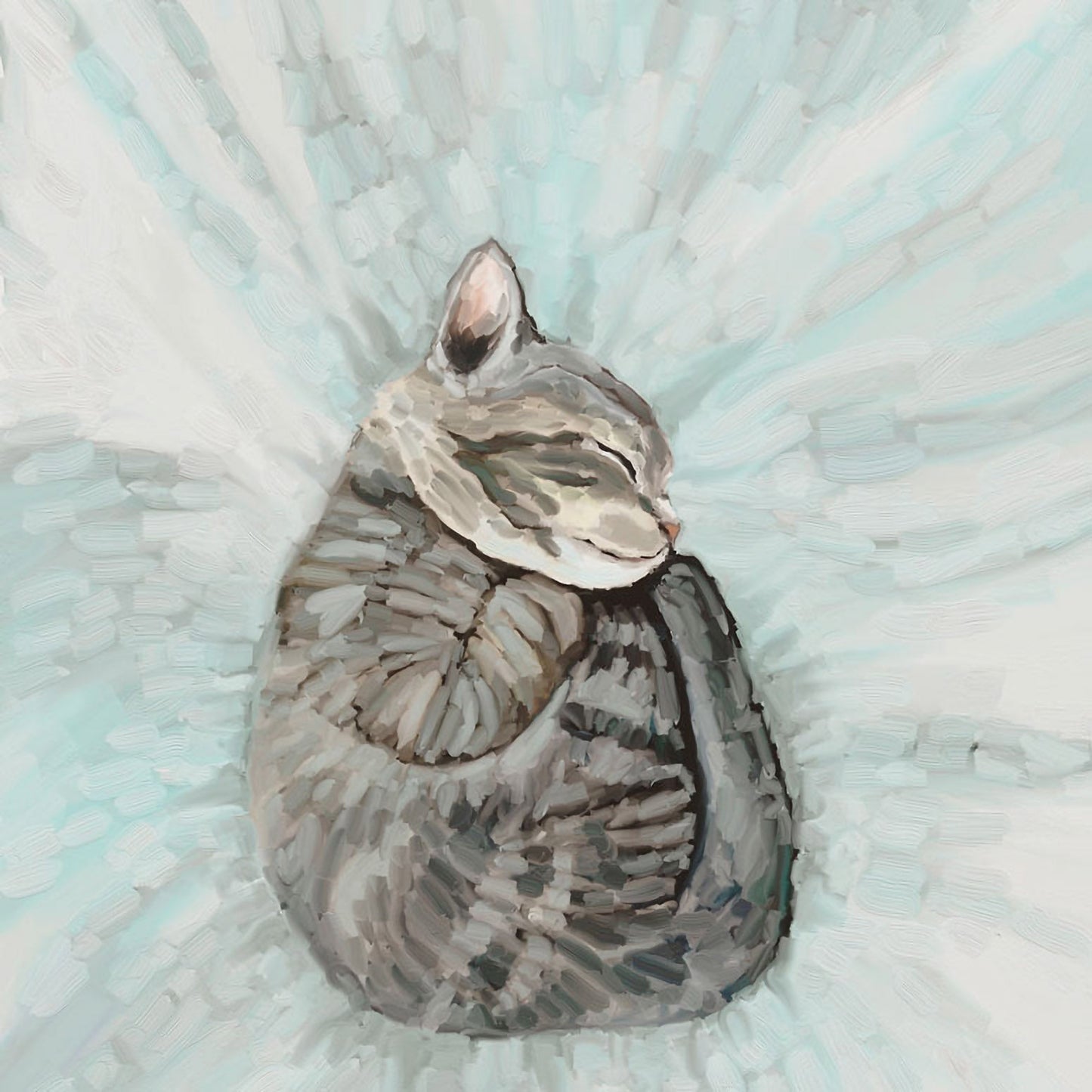 Feline Friends - Snuggle Kitten Canvas Wall Art