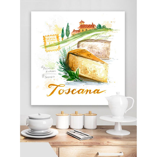 Portrait Of Tuscany - Toscana Canvas Wall Art - GreenBox Art