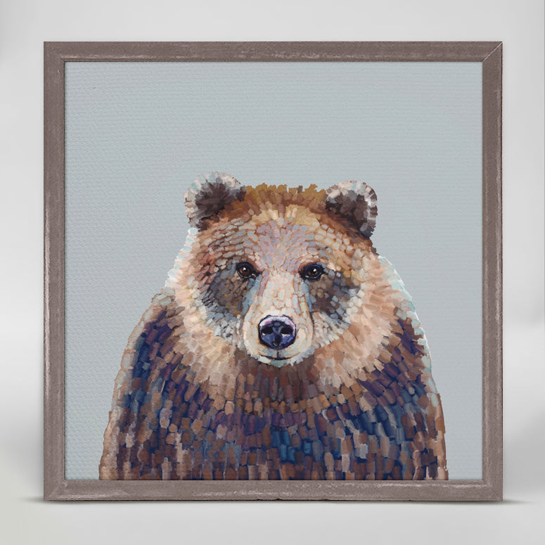 Bear Hug Mini Framed Canvas
