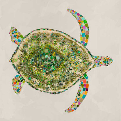 Jeweled Sea Turtle Canvas Wall Art