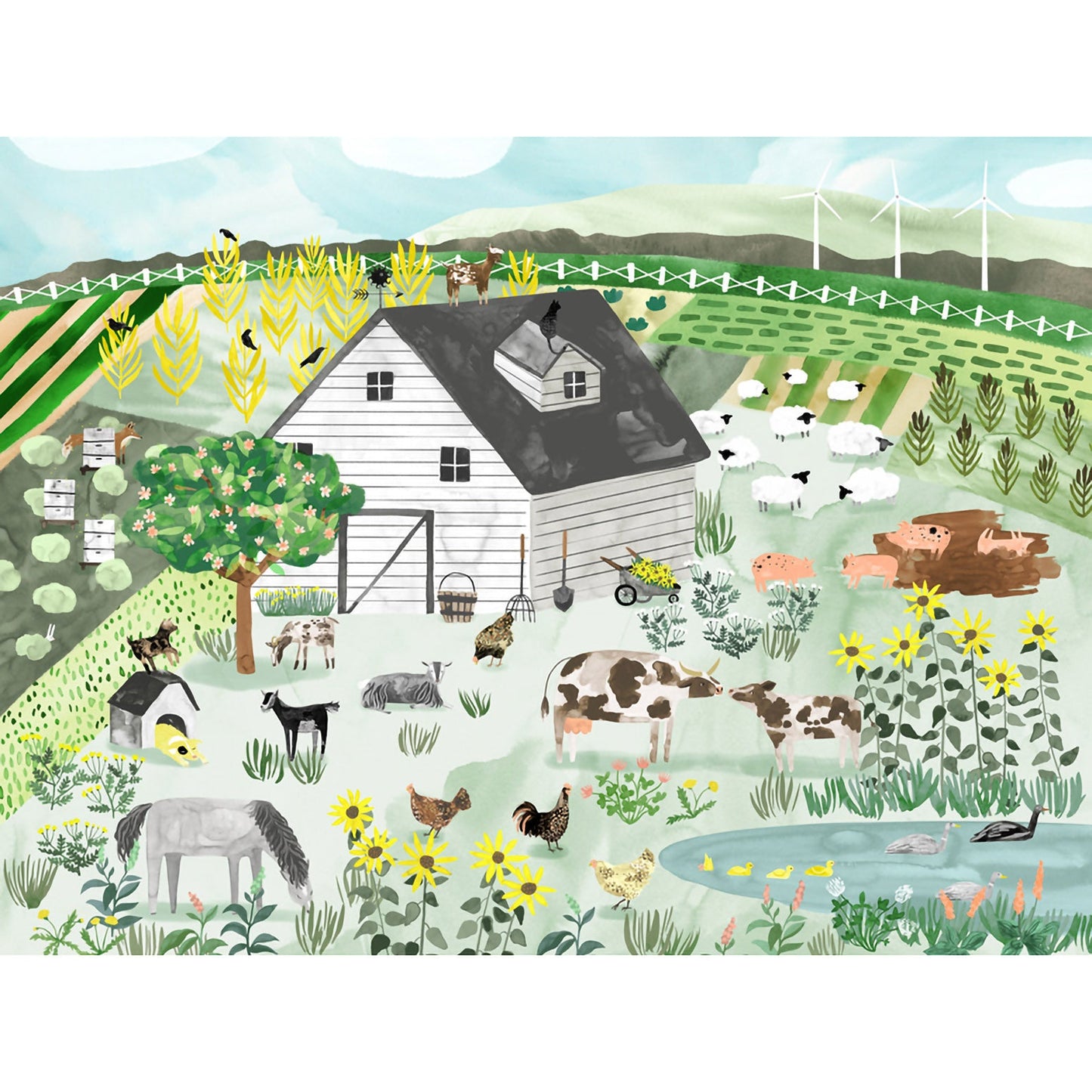 Farm Life Canvas Wall Art