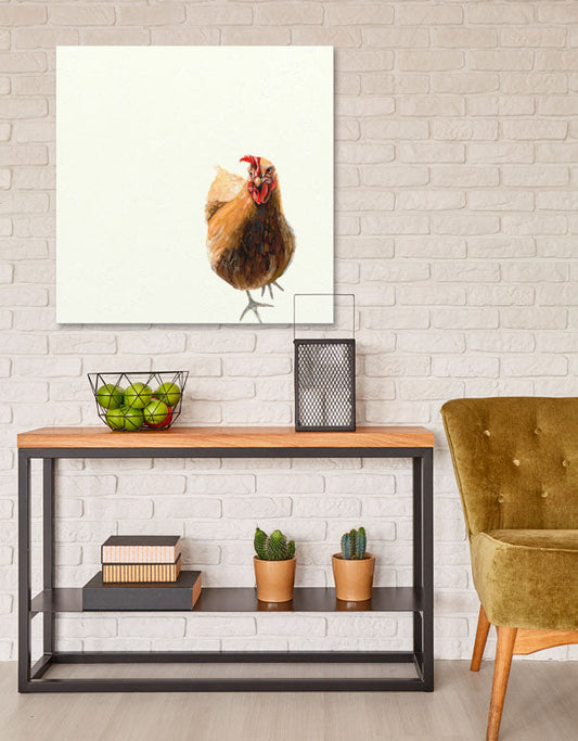 Sassy Chicken Canvas Wall Art - GreenBox Art