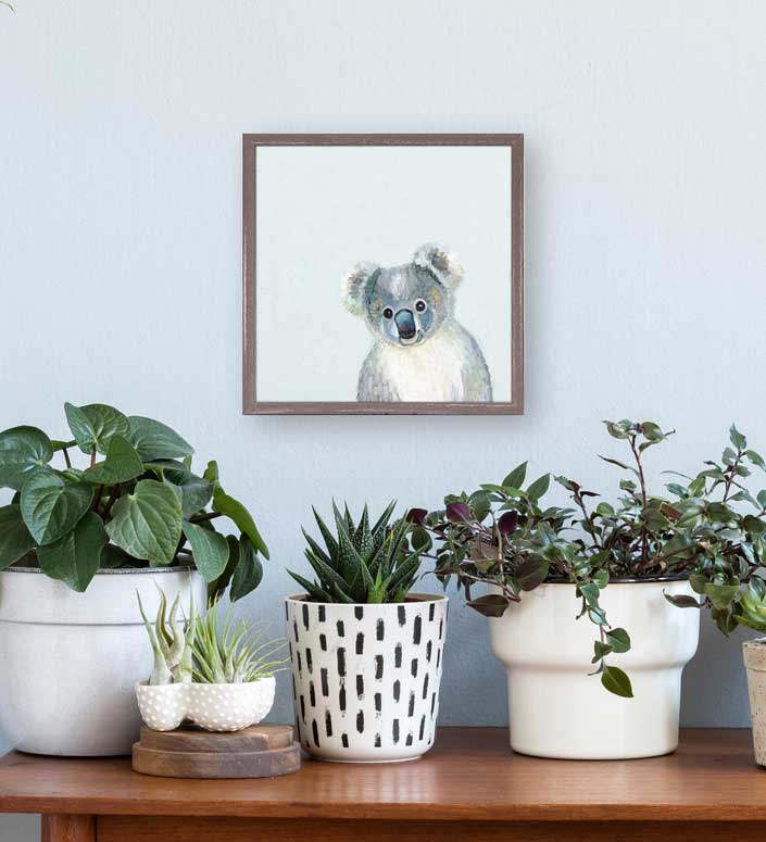 Content Koala Mini Framed Canvas
