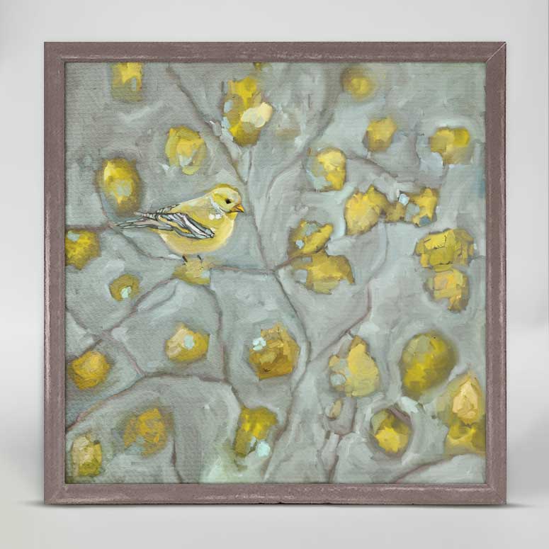 Forsythia Sun 1 Mini Framed Canvas - GreenBox Art