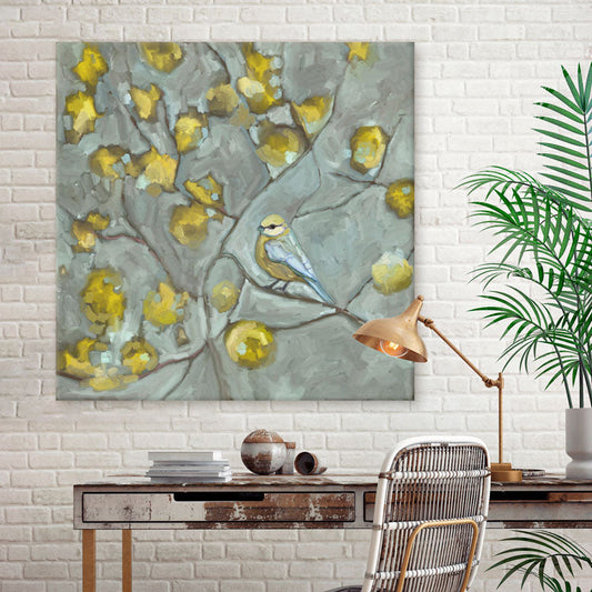 Forsythia Sun 2 Canvas Wall Art - GreenBox Art