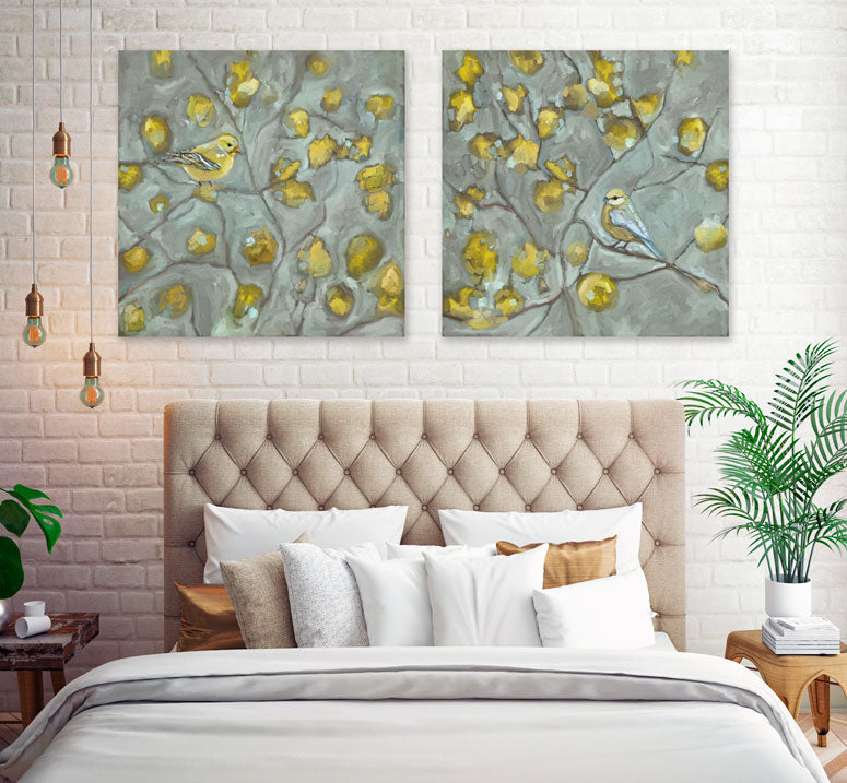 Forsythia Sun 2 Canvas Wall Art - GreenBox Art