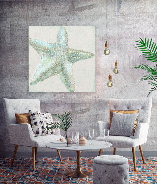 Shimmering Starfish Canvas Wall Art - GreenBox Art