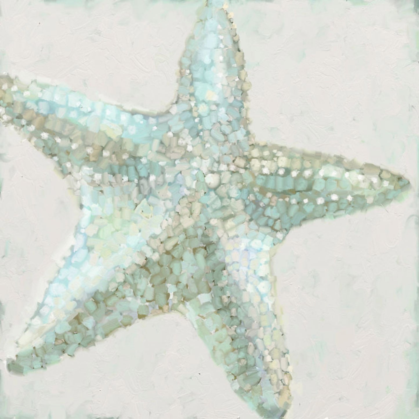 Shimmering Starfish Canvas Wall Art