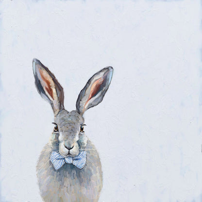 Bow Tie Bunny Canvas Wall Art