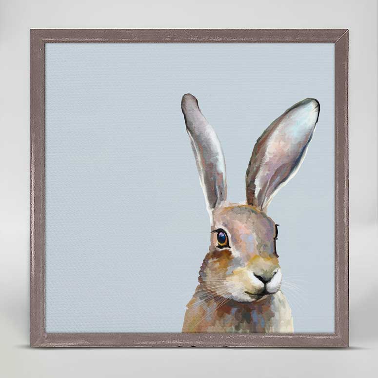 Field Bunny Mini Framed Canvas