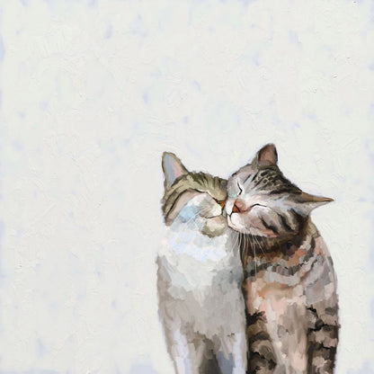 Feline Friends - Cat Pair Canvas Wall Art