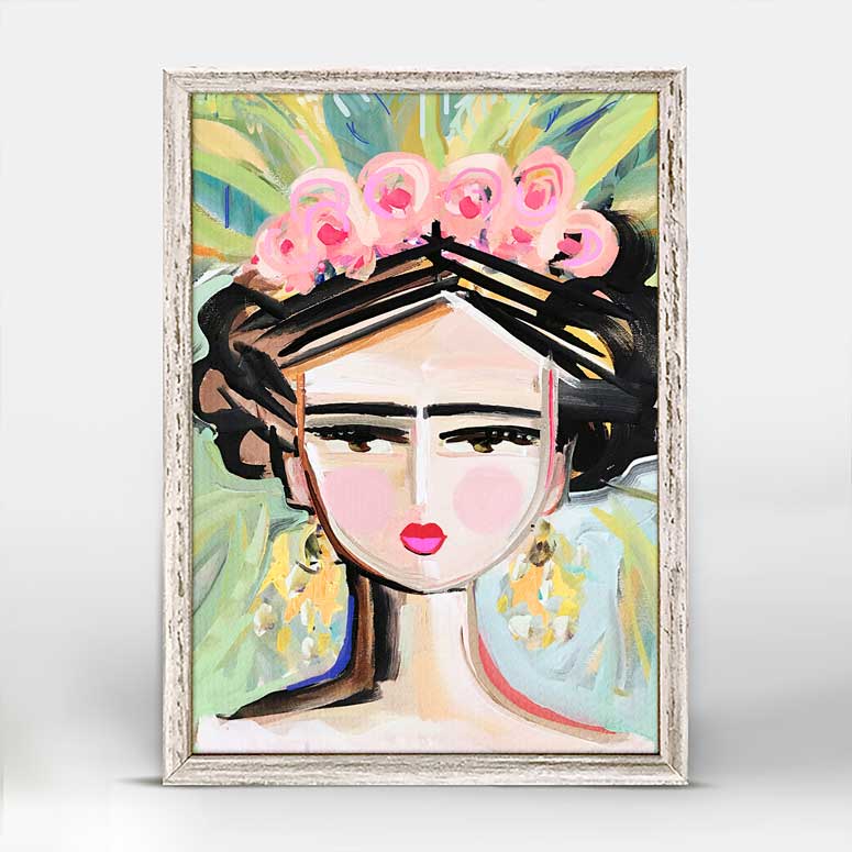 She Is Fierce - Fifi Mini Framed Canvas
