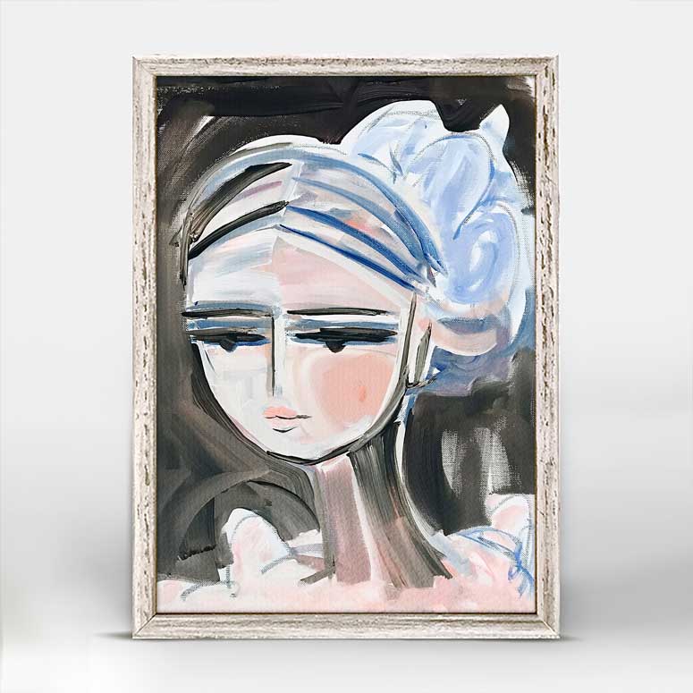 She Is Fierce - Blush Mini Framed Canvas