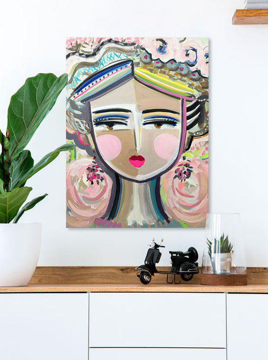 She Is Fierce - Blanca Canvas Wall Art