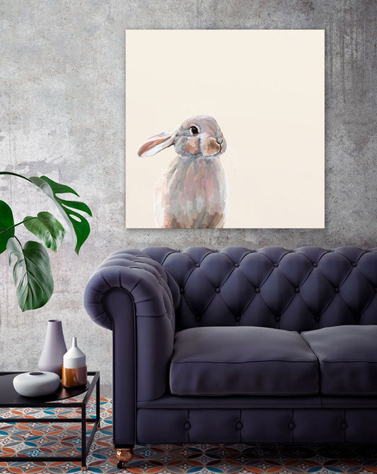 Humble Bunny Canvas Wall Art - GreenBox Art