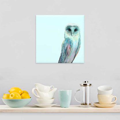 Healing Owl 2 Canvas Wall Art - GreenBox Art