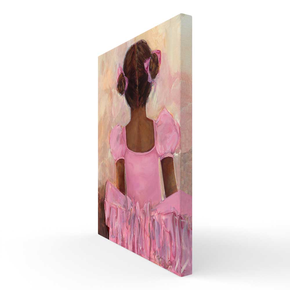 Perfect Ballerina - African American Canvas Wall Art - GreenBox Art