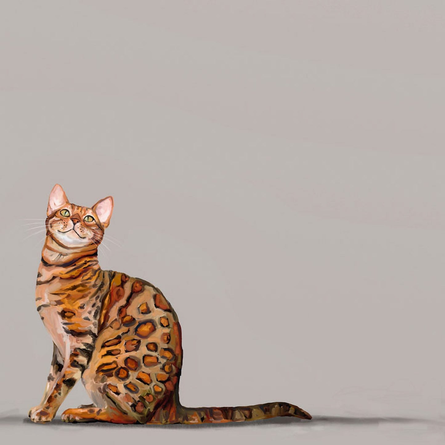 Feline Friends - Bengal Cat Canvas Wall Art