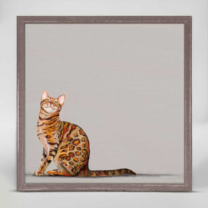 Feline Friends - Bengal Cat Mini Framed Canvas