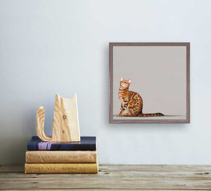 Feline Friends - Bengal Cat Mini Framed Canvas