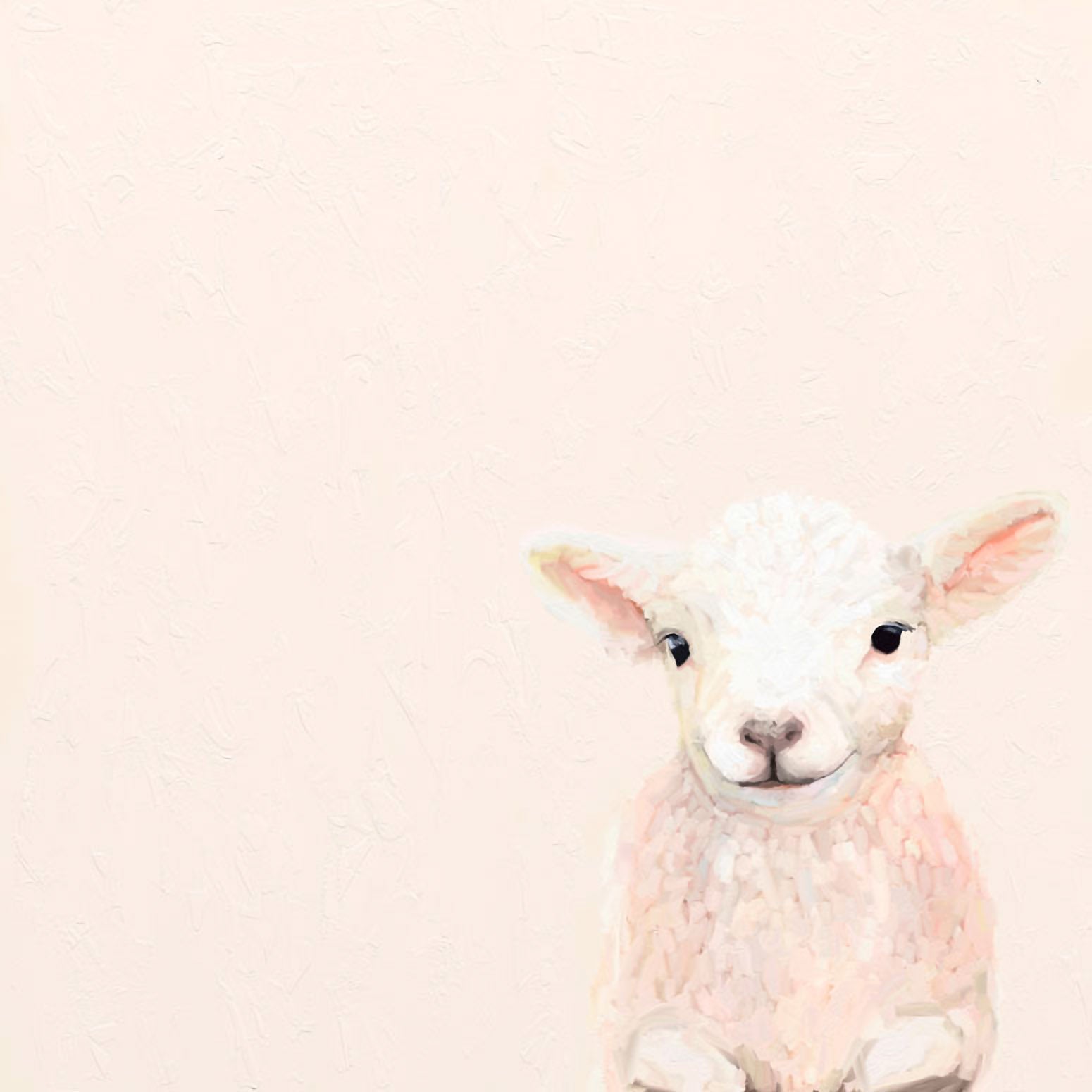 Spring Lamb Canvas Wall Art - GreenBox Art