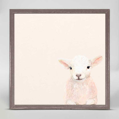 Spring Lamb Mini Framed Canvas - GreenBox Art