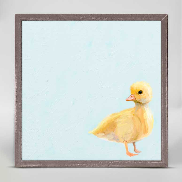 Spring Duckling Mini Framed Canvas - GreenBox Art