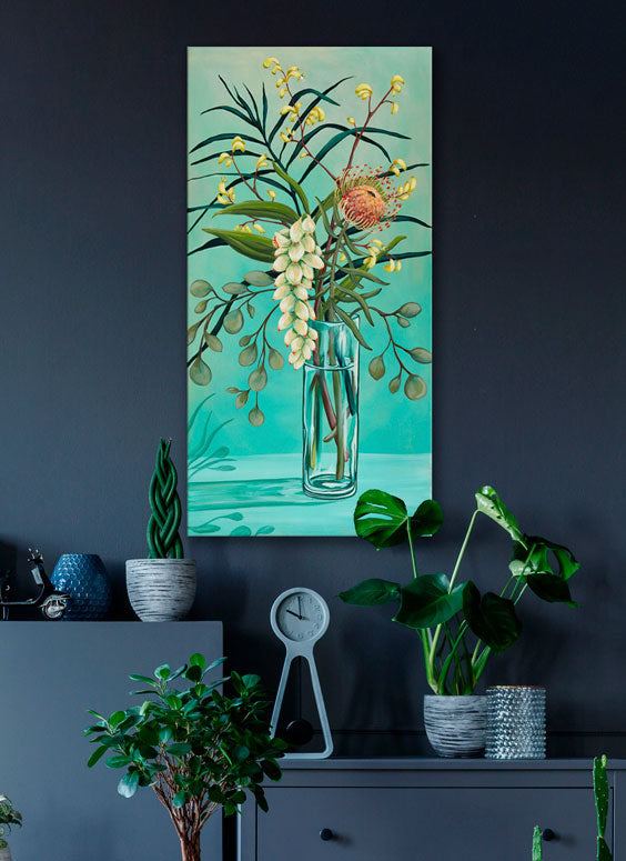 Ginger And Protea Canvas Wall Art