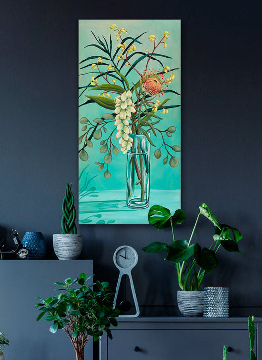 Ginger And Protea Canvas Wall Art