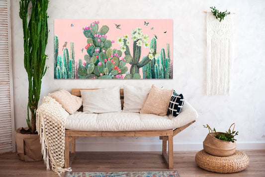 Cacti Garden Canvas Wall Art