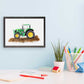 Construction Vehicles - Tractor Mini Framed Canvas