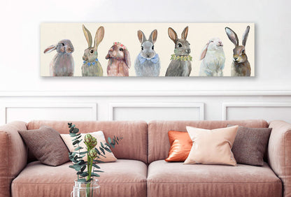 Bunny Bunch Canvas Wall Art