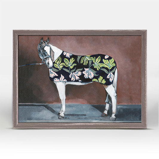 Paint Horse Mini Framed Canvas