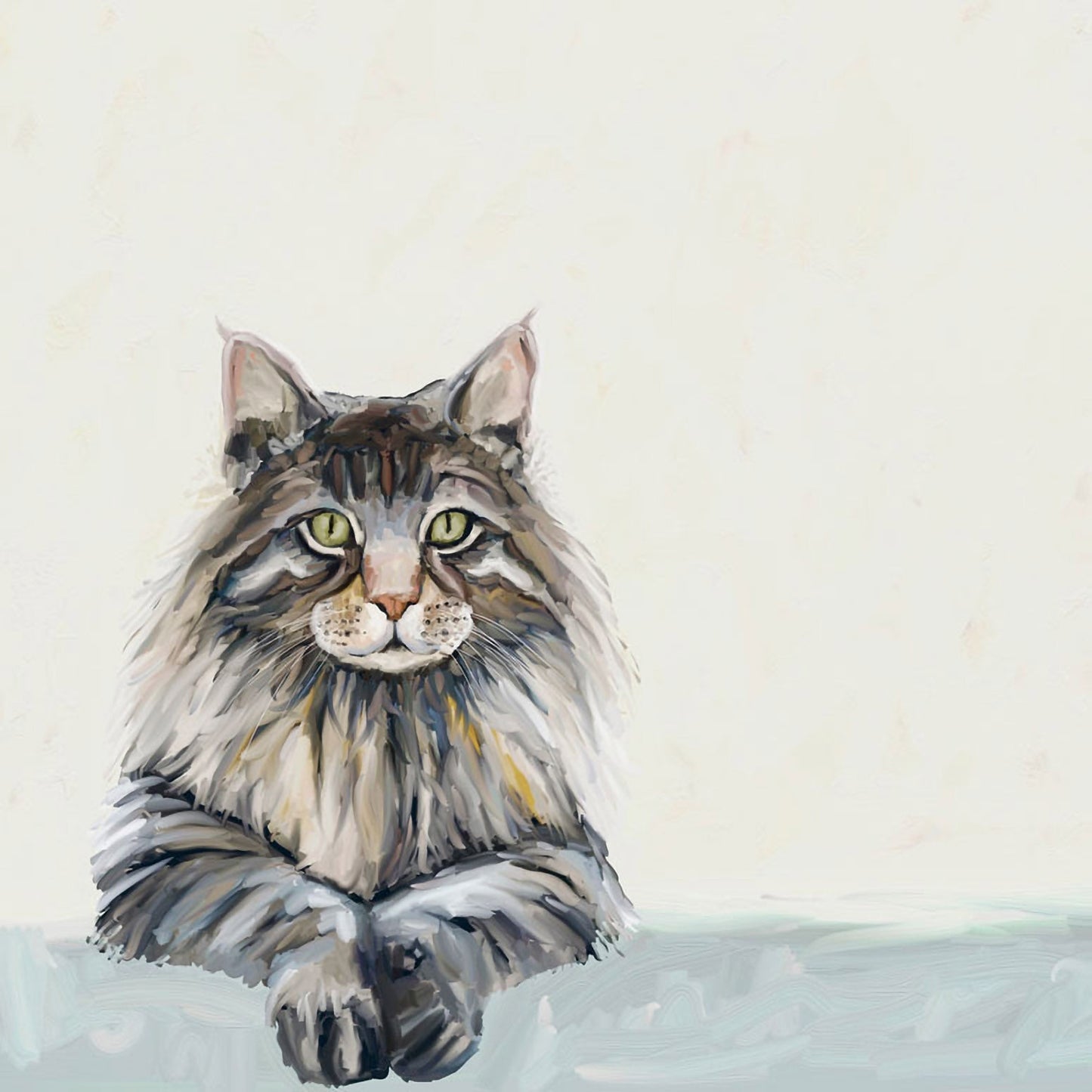 Feline Friends - Maine Coon Canvas Wall Art - GreenBox Art