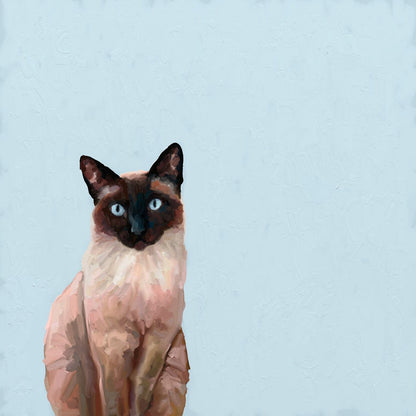Feline Friends - Siamese Cat Canvas Wall Art