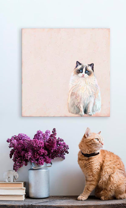 Feline Friends - Ragdoll Cat Canvas Wall Art