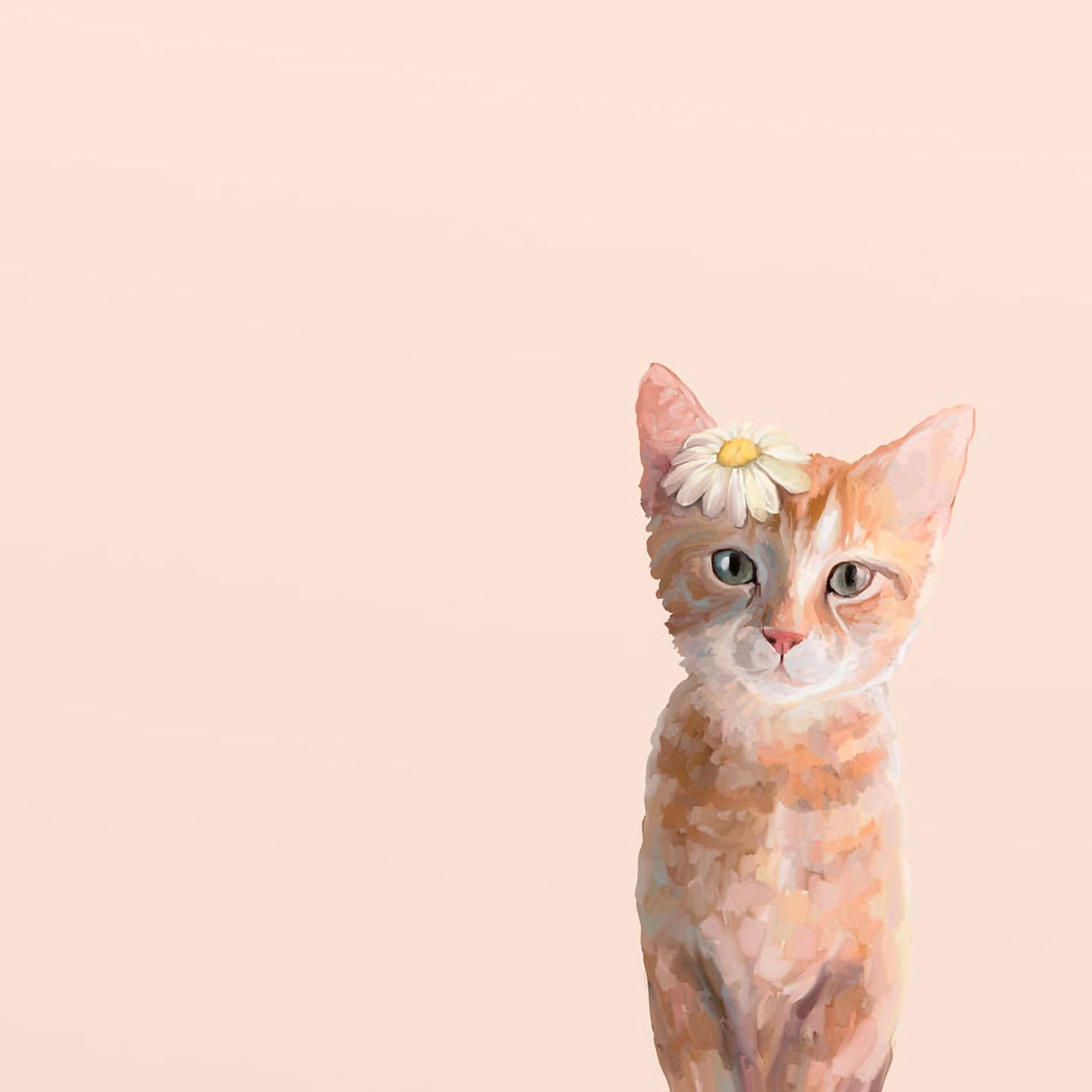 Feline Friends - Daisy Kitten Canvas Wall Art