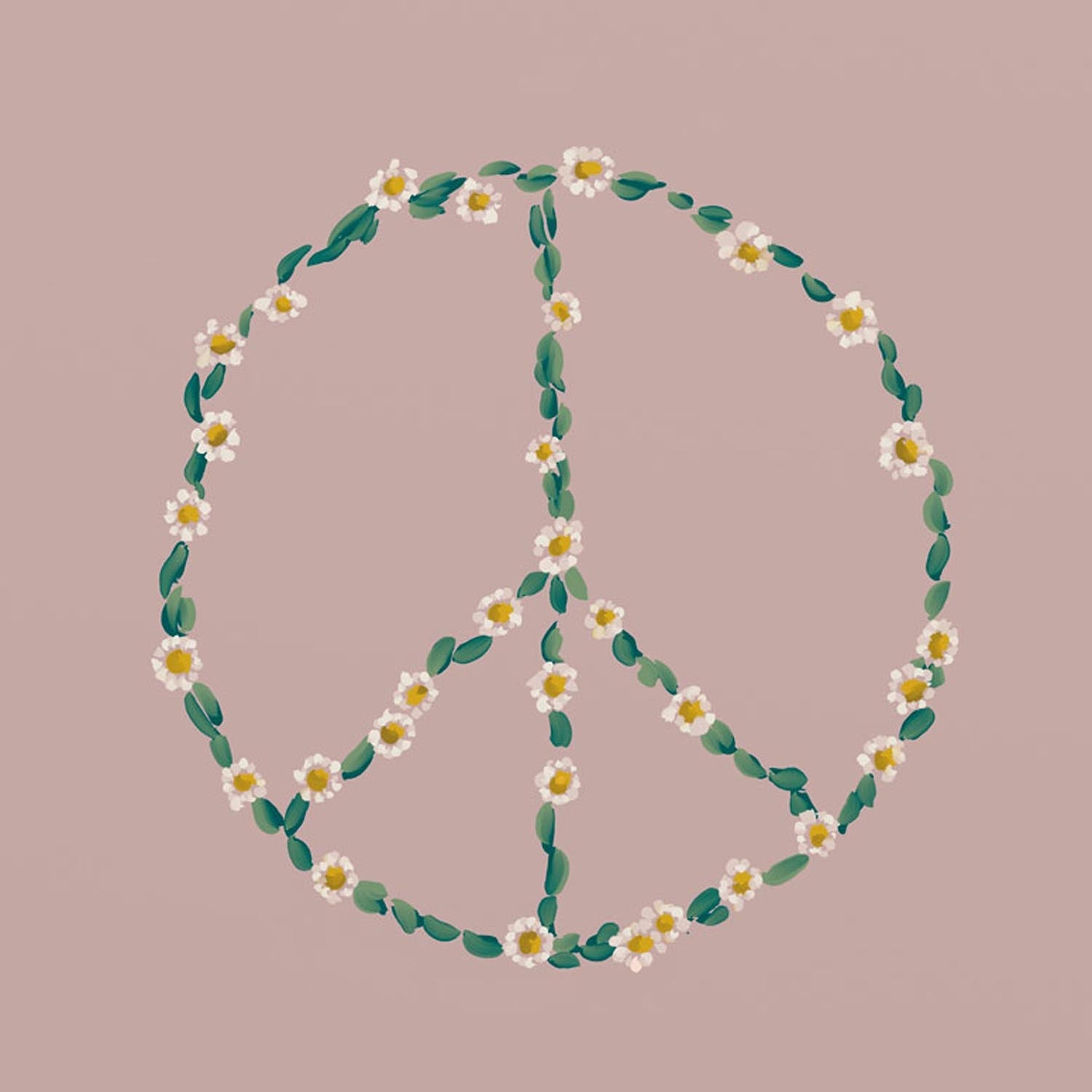 Peace Sign Canvas Wall Art - GreenBox Art