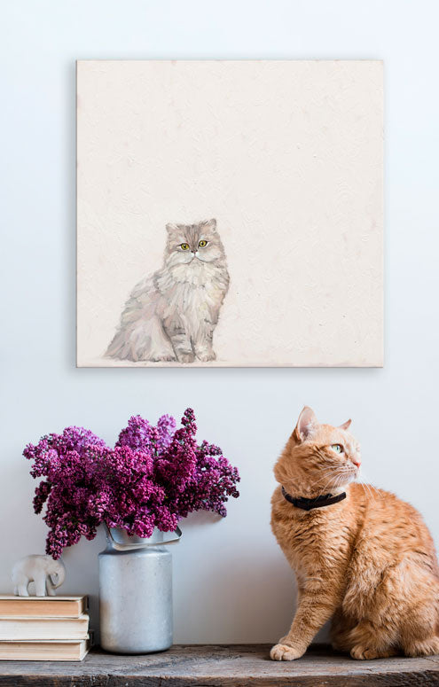 Feline Friends - Persian Cat Canvas Wall Art - GreenBox Art