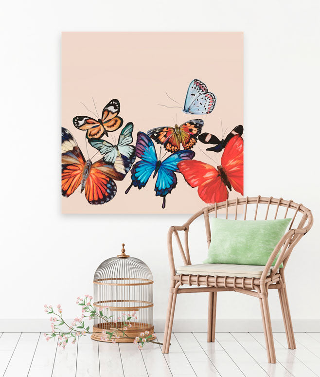 Butterfly Brigade Canvas Wall Art - GreenBox Art