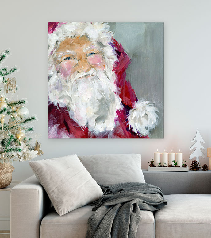 Holiday - Santa Claus Canvas Wall Art – GreenBox Art