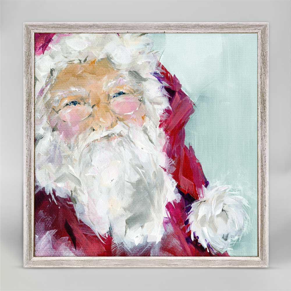 Holiday - Santa Claus Mini Framed Canvas