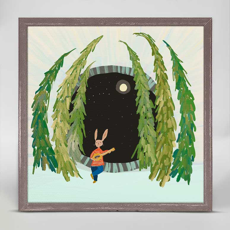 Moon Song Mini Framed Canvas - GreenBox Art