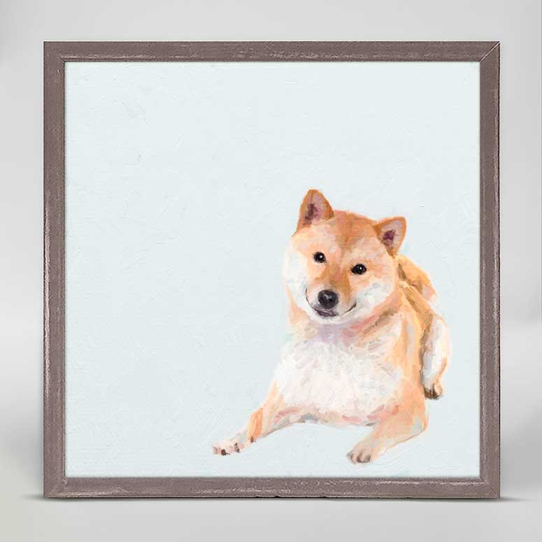 Best Friend - Shiba Mini Framed Canvas