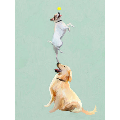 Dog Games Canvas Wall Art - GreenBox Art