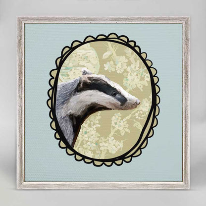 A Very Fine Badger Mini Framed Canvas