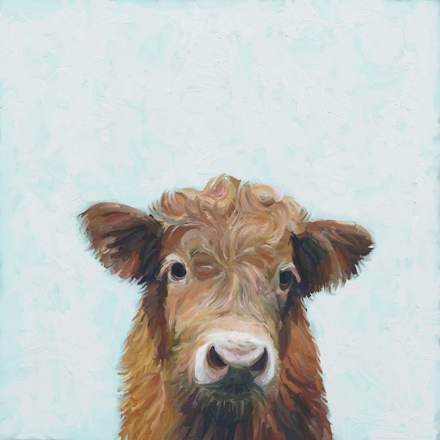 Highland Cow Canvas Wall Art - GreenBox Art