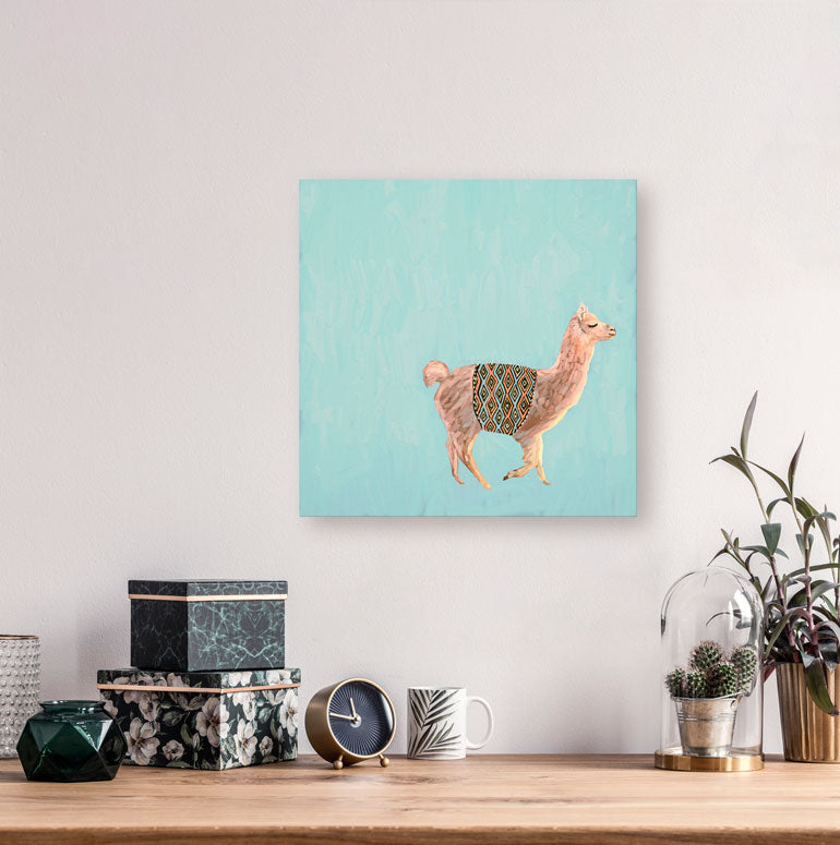 Proud Llama Canvas Wall Art - GreenBox Art