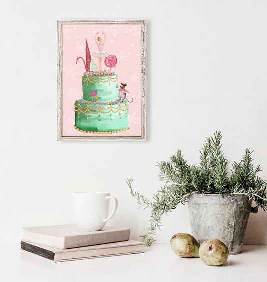 Holiday - Sugarplum Fairy Mini Framed Canvas - GreenBox Art