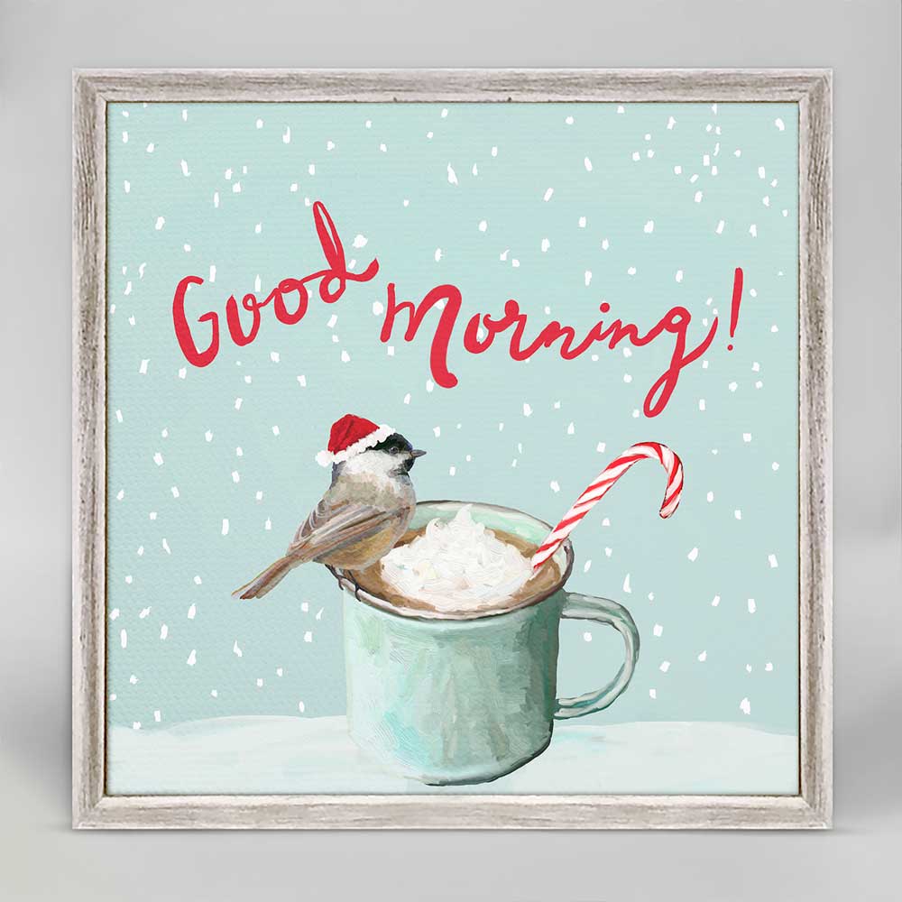 Holiday - Good Morning Bird Mini Framed Canvas